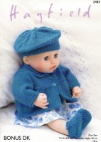 Knitting Pattern - Hayfield 2483 - Bonus DK - Doll's Clothes